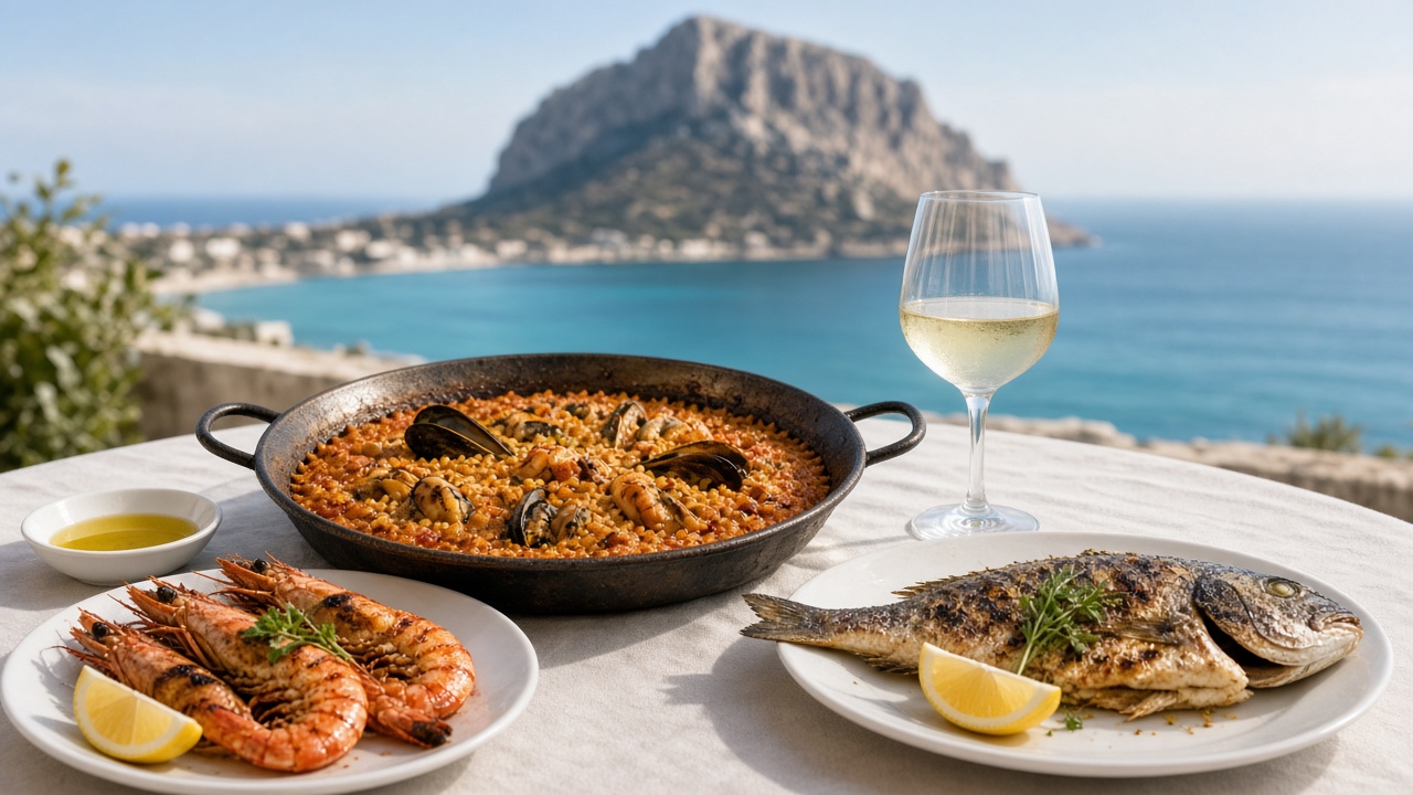 Seafood rice and Mediterranean cuisine in Calpe