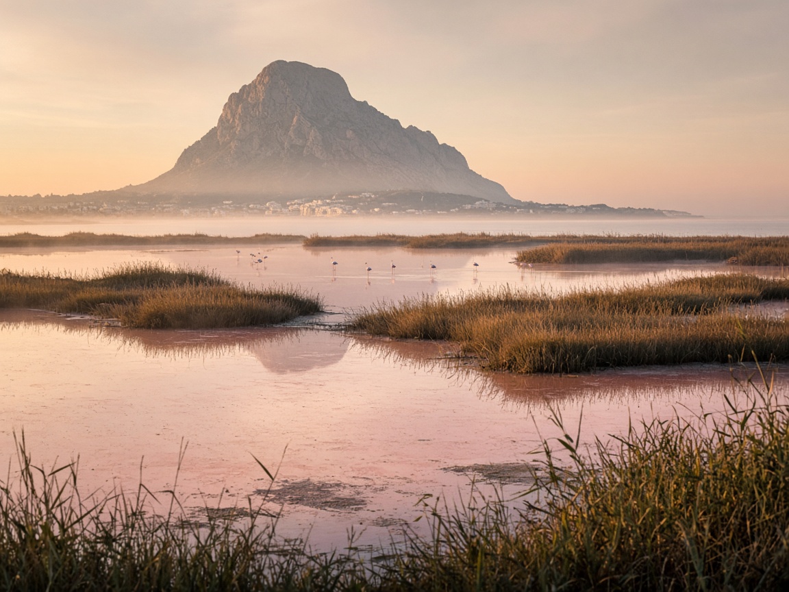 Las Salinas wetland in Calpe